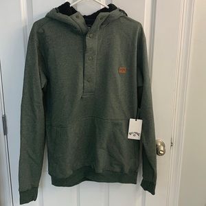 Billabong Hudson Henley pull over. Green Large